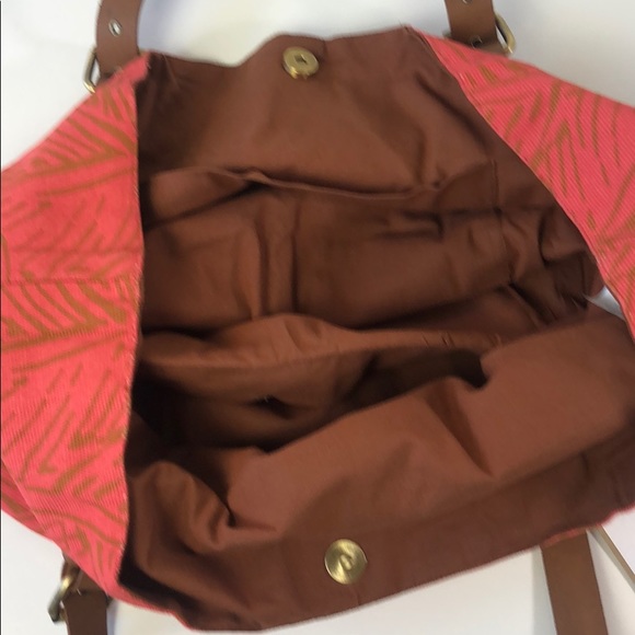 PrAna Slouch Tote Medium Papaya Cabana - Picture 5 of 6